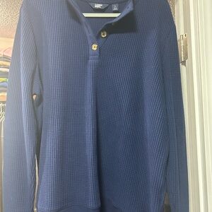 Lands' End Deep Blue Knit Top